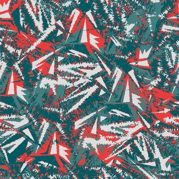 Urban seamless pattern with curved triangle elements 스톡 일러스트