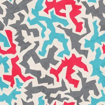 Urban seamless pattern with grunge effect 스톡 일러스트