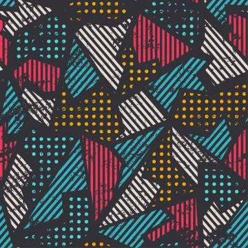 Urban seamless pattern Stock Illustration