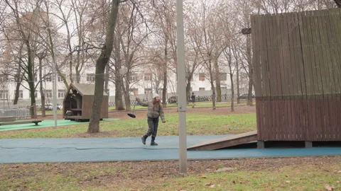 Urban skateboarder moves through fall. Street sports video captures male Stock Footage 337373773