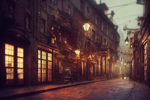 Urban Steampunk Stock Illustration