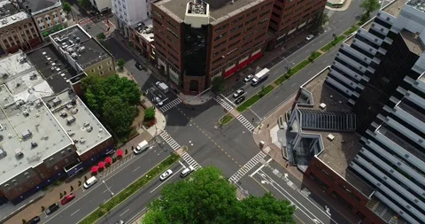Urban Street Intersection 4K Stock Footage 172315517