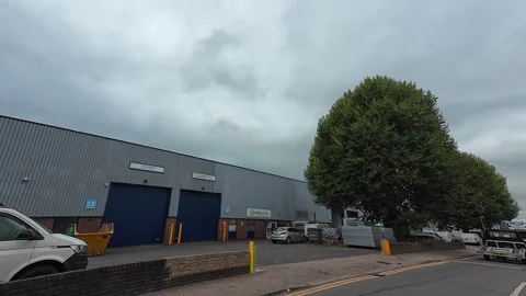 Urban Streets View Through Paddock Wood Village at Kent, England Stock Footage 320642354