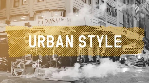 Urban Style Slideshow After Effects stock