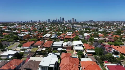 Urban suburban cityscape of Perth Stock Footage 144513701