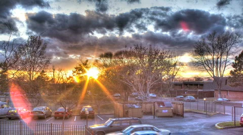 Urban Sunset Stock Footage 807415