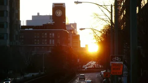 Urban Sunset Stock-Footage 22322888