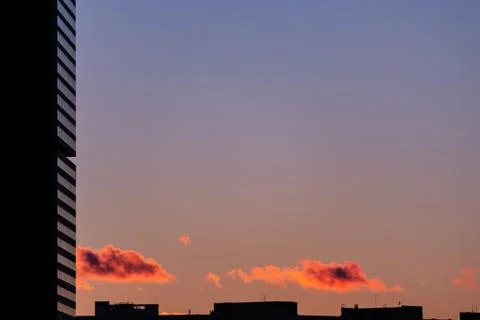 Urban Sunset Foto stock