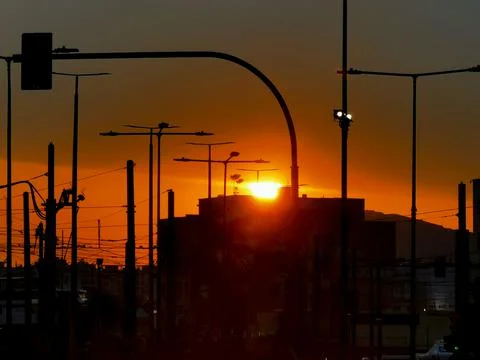Urban sunset 写真素材