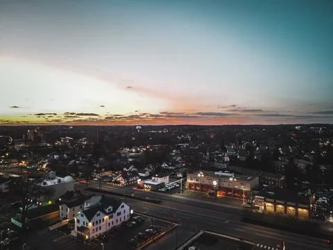 Urban Sunset Stock Photos