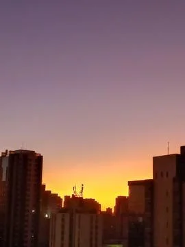 Urban Sunset Stock Photos
