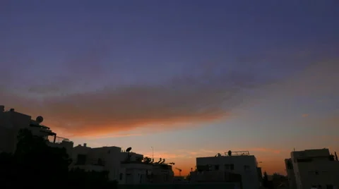 Urban sunset timelapse Stock Footage 61131149