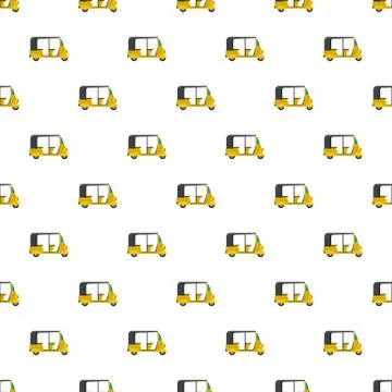 Urban taxi pattern seamless vector Stock Illustration