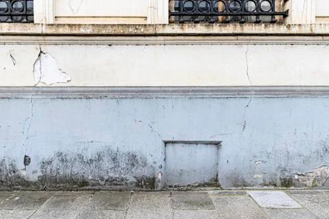 Urban textures:  rustic blue wall -  Ghent, Belgium Stock Photos