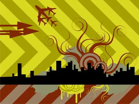 Urban theme illustration イラスト素材