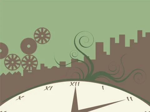 Urban time Stock Illustration