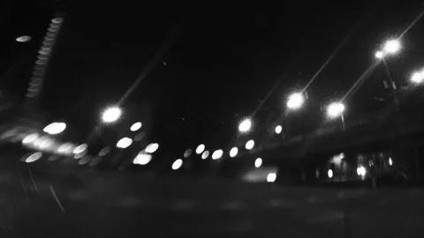 Urban time lapse with wide-angle of view. Shaky handheld fisheye lens clip. Stock-Footage 128646748