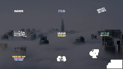 Urban Titles Stockmateriaal After Effects