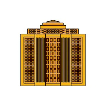Urban tower building Ilustración de archivo