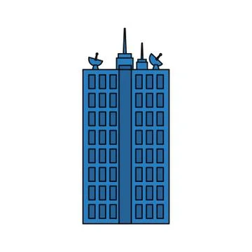 Urban tower building Ilustración de archivo