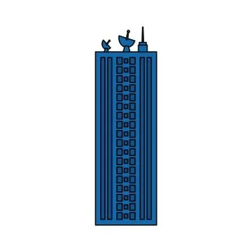 Urban tower building Ilustración de archivo