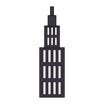 Urban tower building Ilustración de archivo