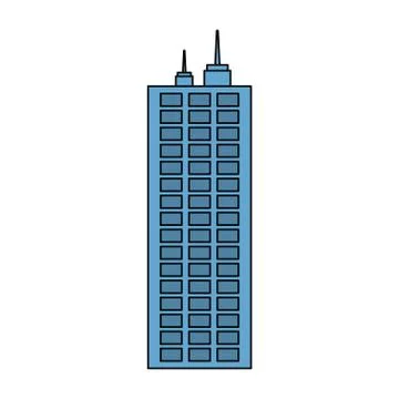 Urban tower building Ilustración de archivo