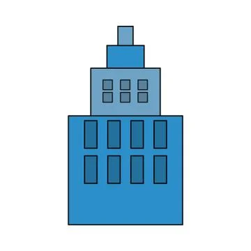 Urban tower building Ilustración de archivo