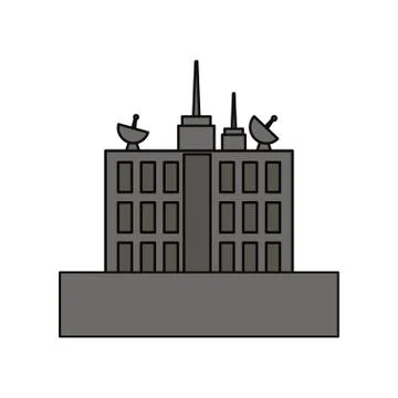 Urban tower building Ilustración de archivo