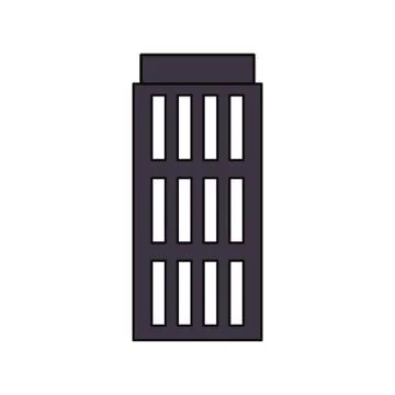 Urban tower building Ilustración de archivo