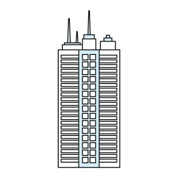 Urban tower building Ilustración de archivo