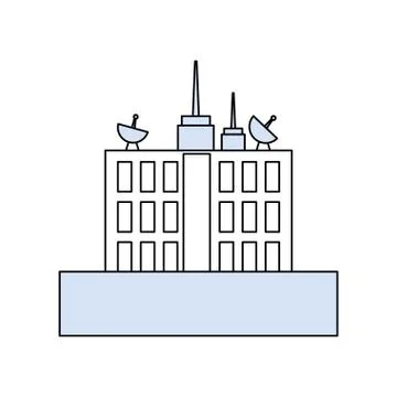 Urban tower building Ilustración de archivo