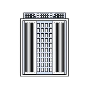 Urban tower building Ilustración de archivo