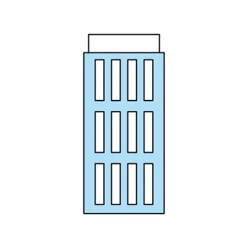 Urban tower building Ilustración de archivo