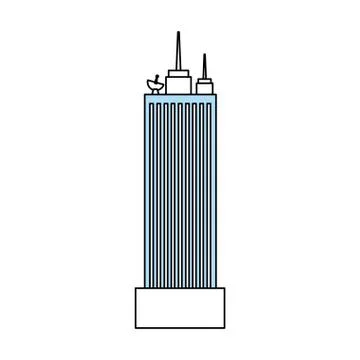 Urban tower building Ilustración de archivo