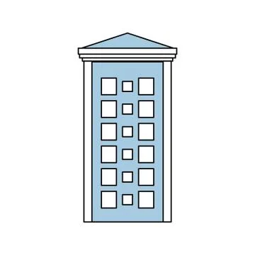 Urban tower building Ilustración de archivo