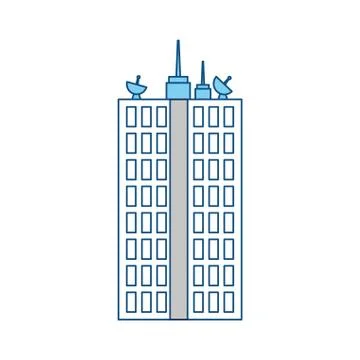 Urban tower building Ilustración de archivo