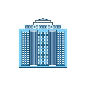 Urban tower building Ilustración de archivo