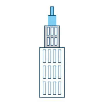 Urban tower building Ilustración de archivo