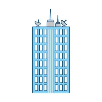 Urban tower building Ilustración de archivo