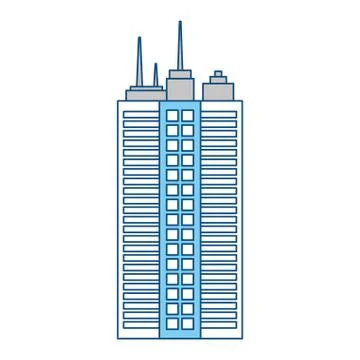 Urban tower building Ilustración de archivo