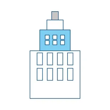 Urban tower building Ilustración de archivo
