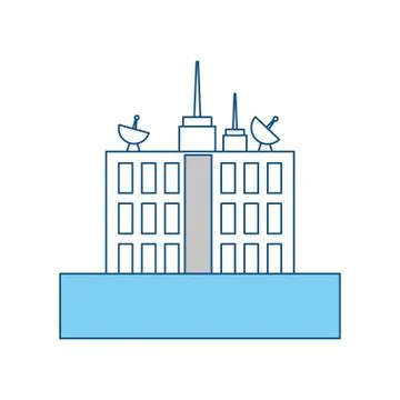 Urban tower building Ilustración de archivo