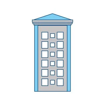 Urban tower building Ilustración de archivo