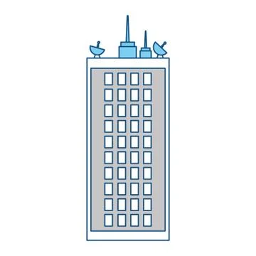 Urban tower building Ilustración de archivo