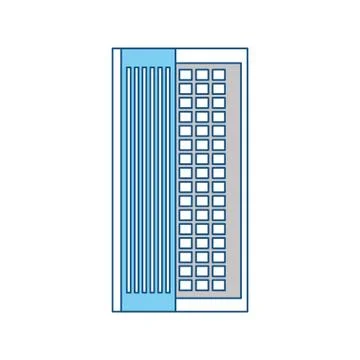 Urban tower building Ilustración de archivo