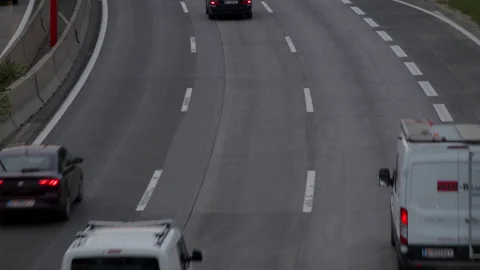 Urban Traffic at Dawn Stock Footage 165500320