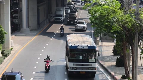 Urban Traffic Flow Over Time Stock Footage 289267633