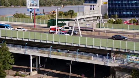 Urban Traffic Stock Footage 165454532