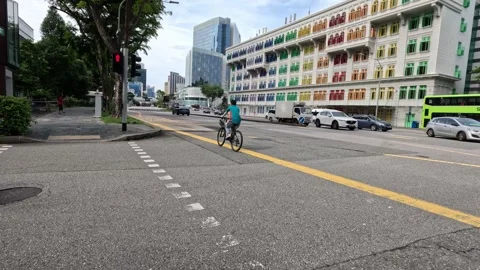 Urban Traffic Intersection Timelapse Stock Footage 292857523